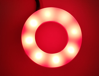3pdt Footswitch LED Ring - Red - Click Image to Close
